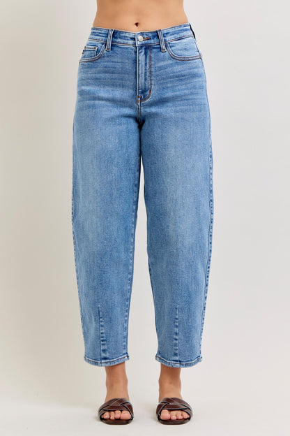 Judy Blue High Waist Barrel Leg Jeans