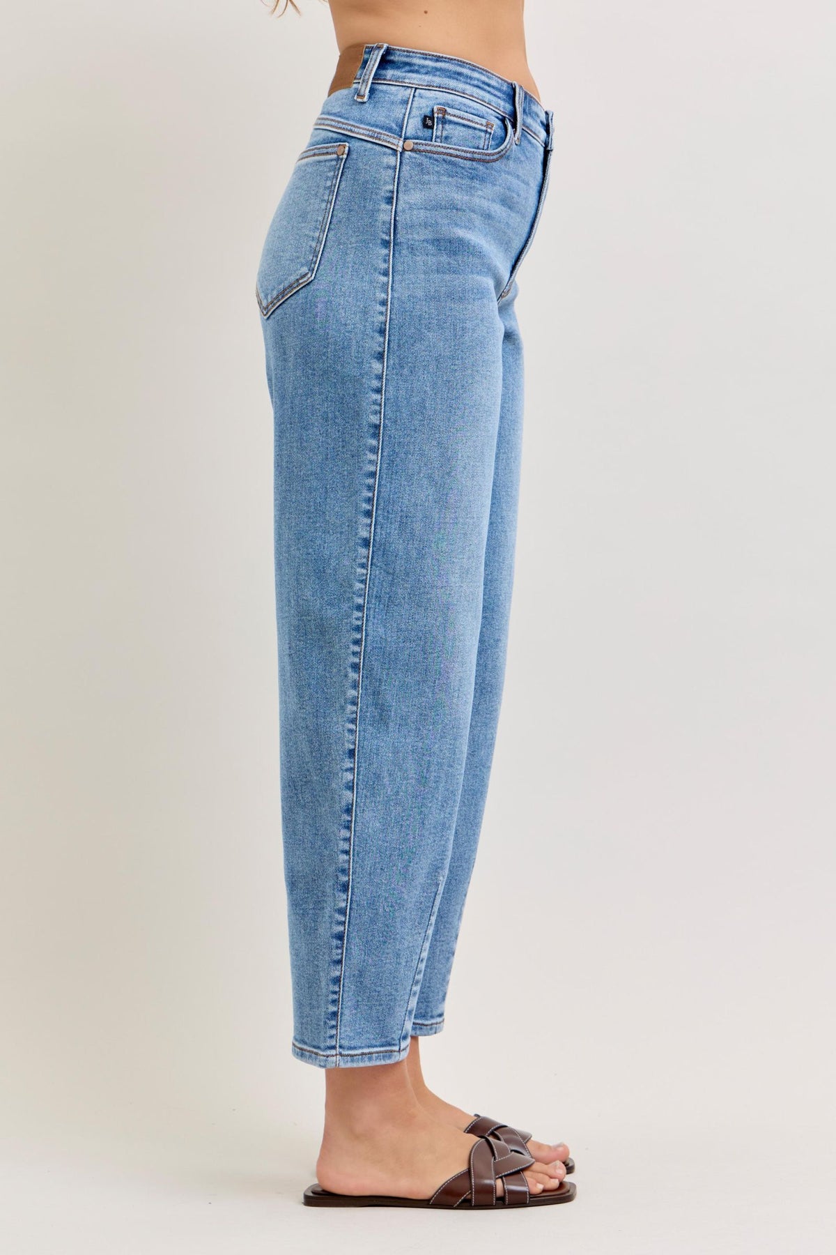Judy Blue High Waist Barrel Leg Jeans