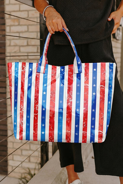 Field Day Polka Dot Vinyl Tote
