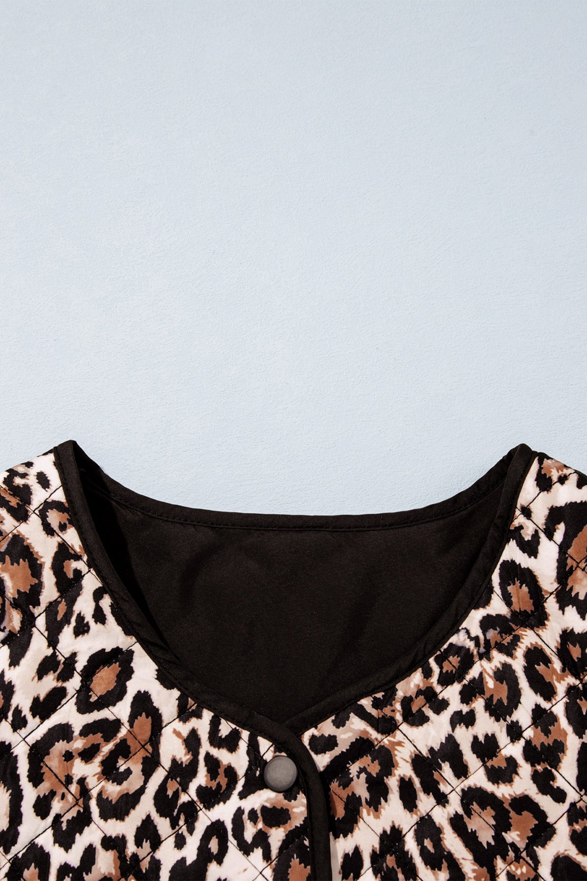 Leopard Quilted Button-Front Jacket — product image 4