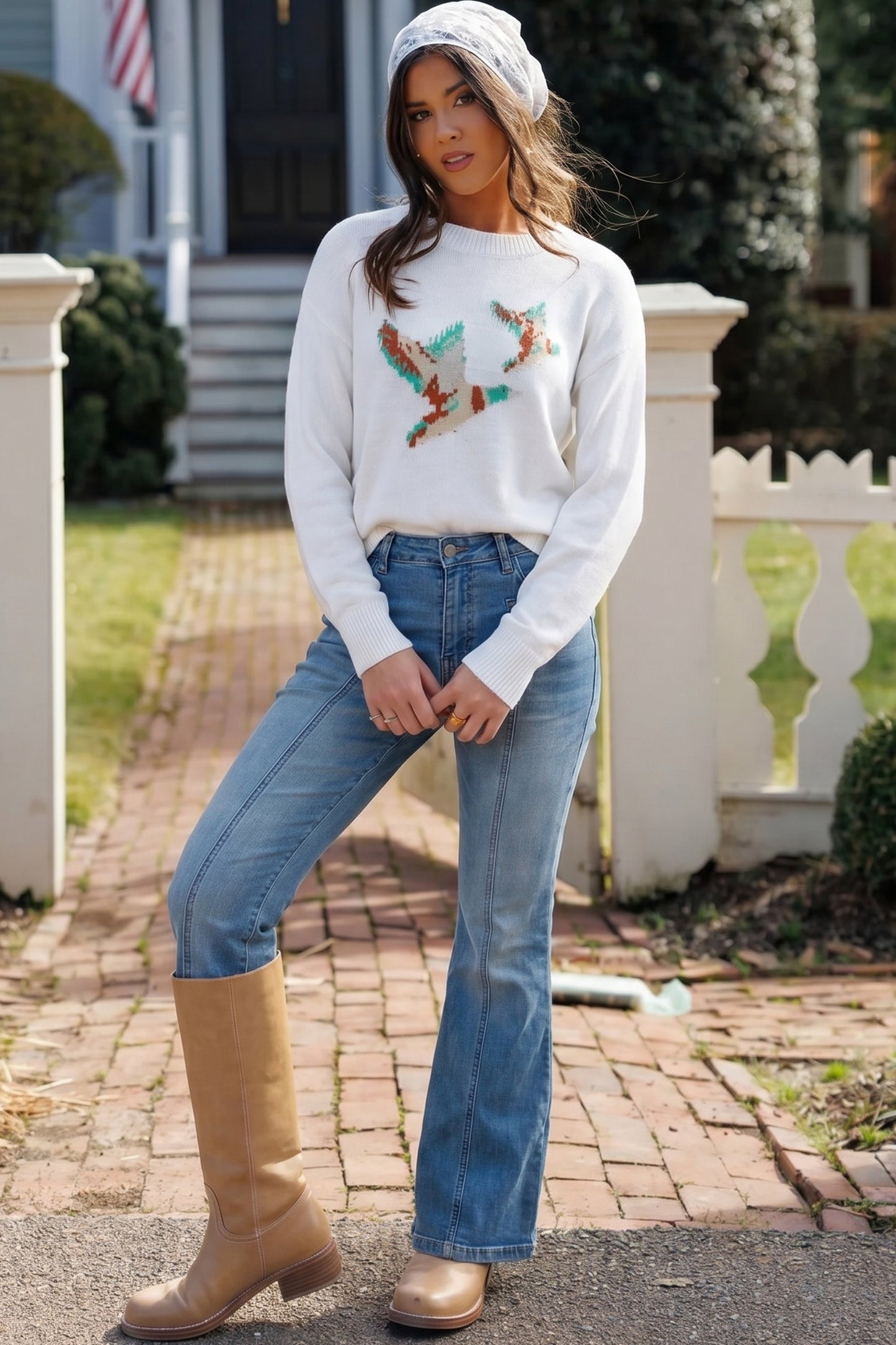 Mallard Drop Shoulder Knit Sweater