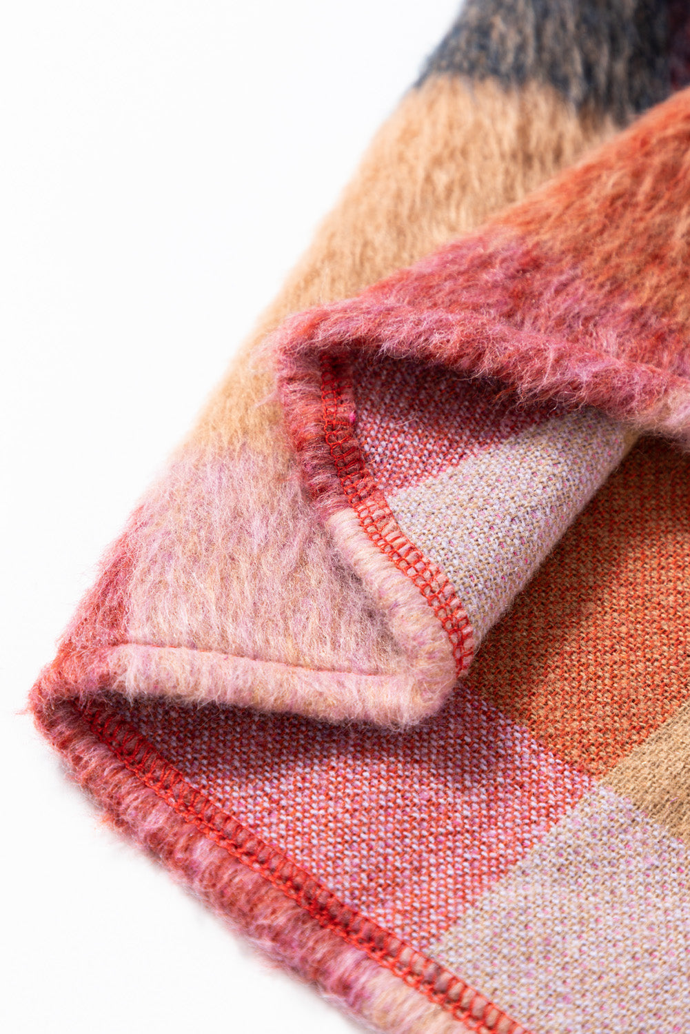 Orange Plaid Pocket Jacket