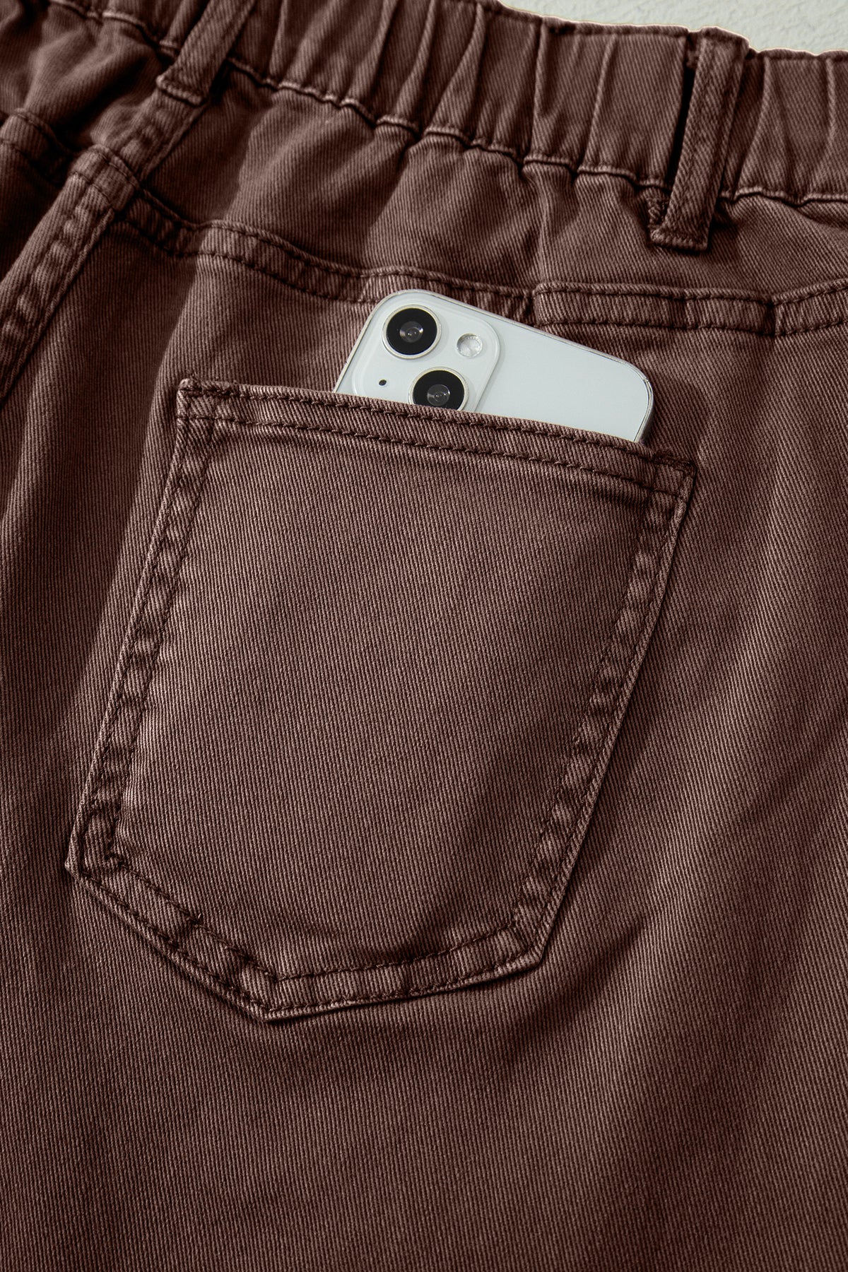 Patch-Pocket Ankle Barrel Jeans