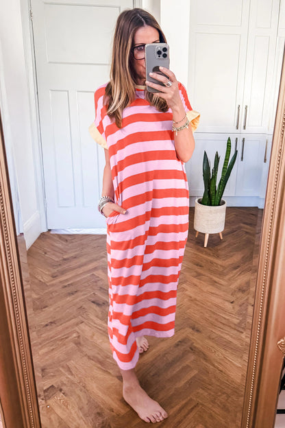 Sunday Stroll Striped Pocket Dress