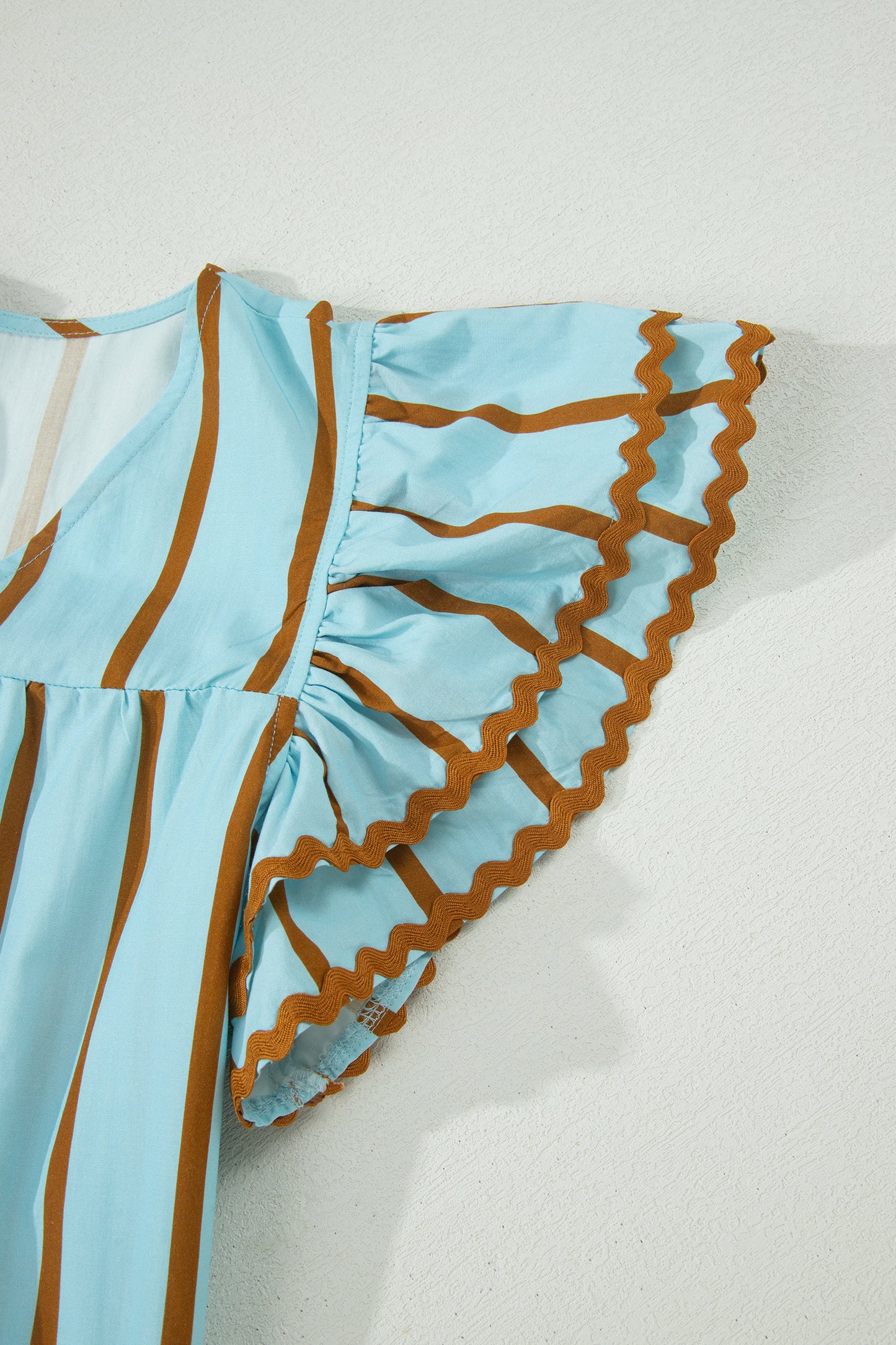Backroad Striped Ricrac Blouse