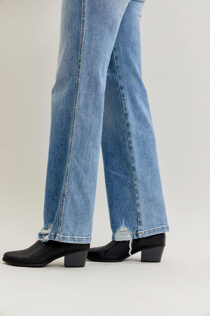 Judy Blue Mid Rise 90s Rigid Magic Straight Jeans