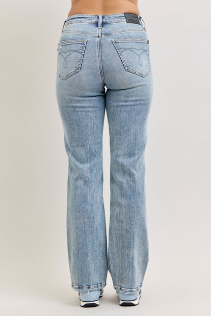 Judy Blue Light Wash Rigid Magic Slim Straight Jeans