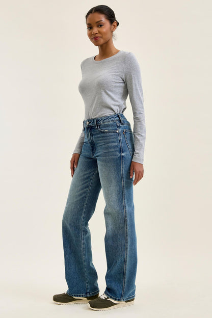 Judy Blue Rigid Magic Straight Leg Jeans — Everyday Indigo