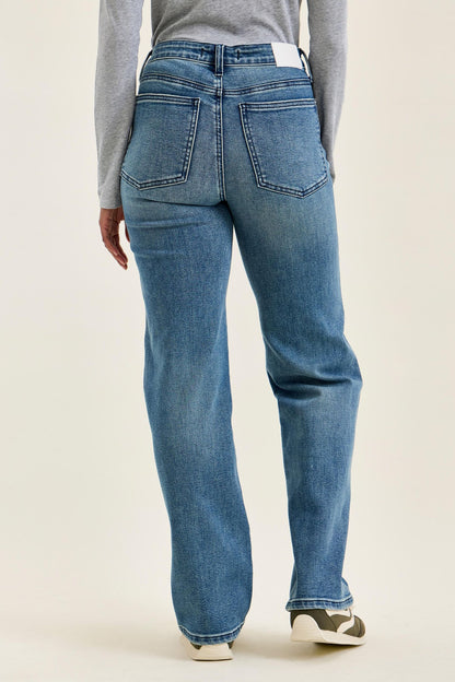 Judy Blue Rigid Magic Straight Leg Jeans — Everyday Indigo