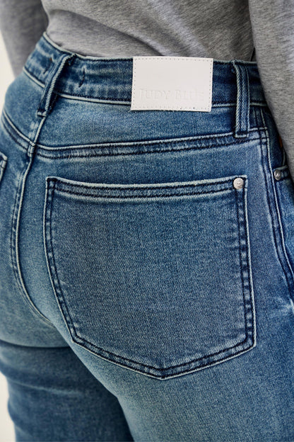 Judy Blue Rigid Magic Straight Leg Jeans — Everyday Indigo