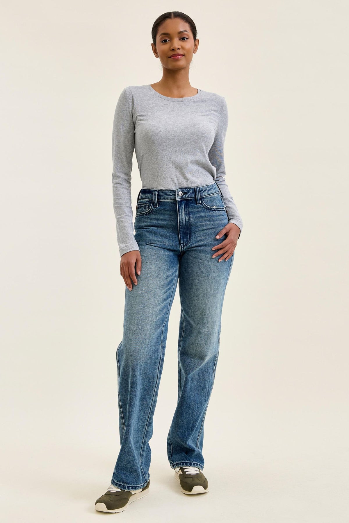 Judy Blue Rigid Magic Straight Leg Jeans — Everyday Indigo