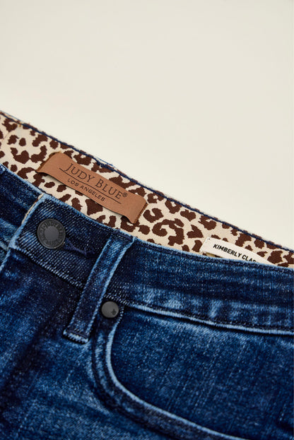 Linda High Waist Classic Straight Jean in Dark Midnight Blue