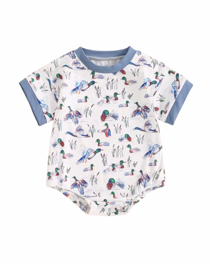 Duck Print Romper
