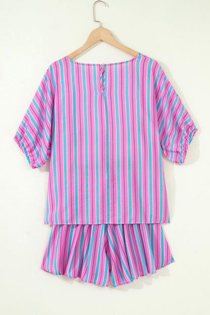 Picnic Stripe Shorts Set