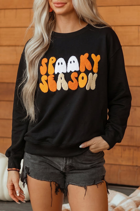Spooky Season Embroidered Sweatshirt