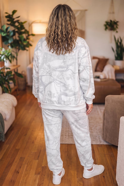 Timber Camo Plus Size Stand Neck Set