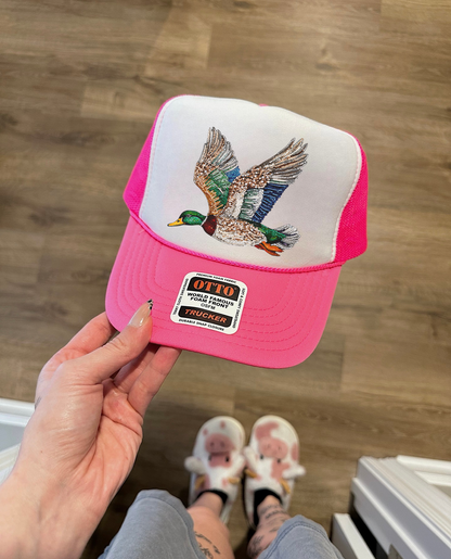 Rhinestone Mallard Trucker Hat