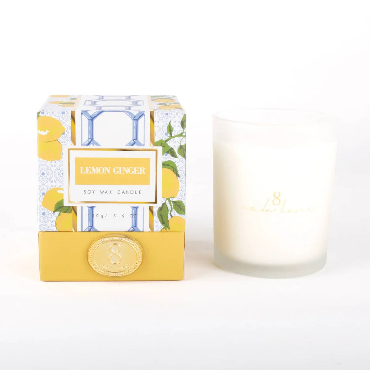 Boxed 5.6oz Candle - Lemon Ginger