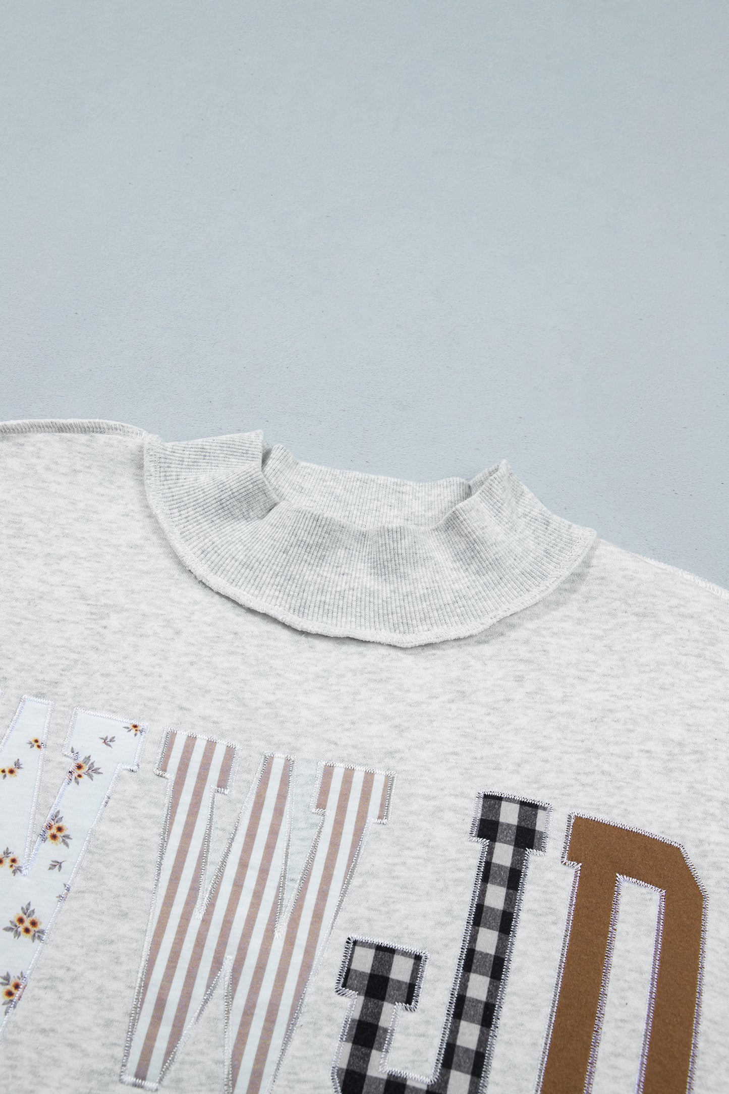 Sunday Grace "WWJD" Mock Neck Sweatshirt