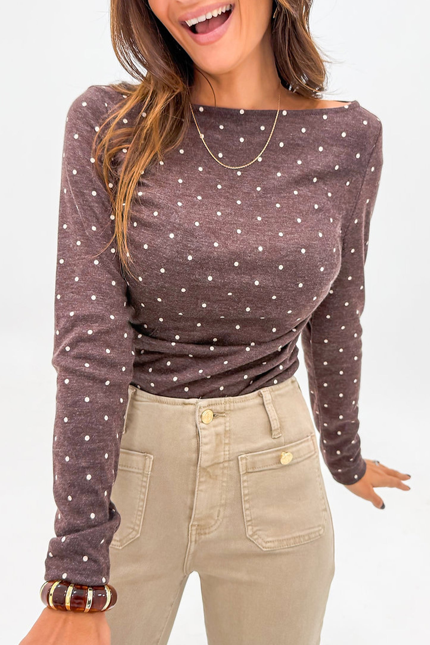 Daisy Polka Dot Knit Tee