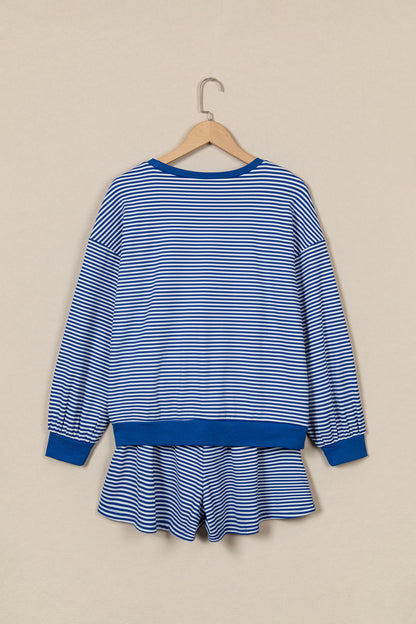 Weekend Stripe Shorts Set