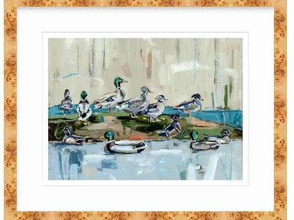 Mound Party Ducks Fine Art Print