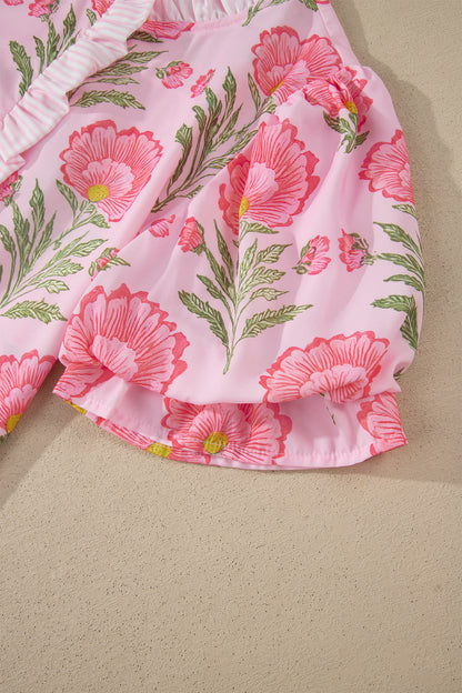 Sweet Blooms Floral Puff Sleeve Shirt