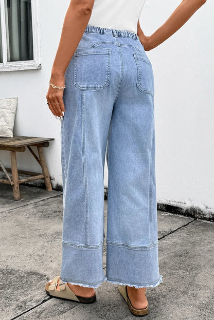 Beau Blue Drawstring Denim