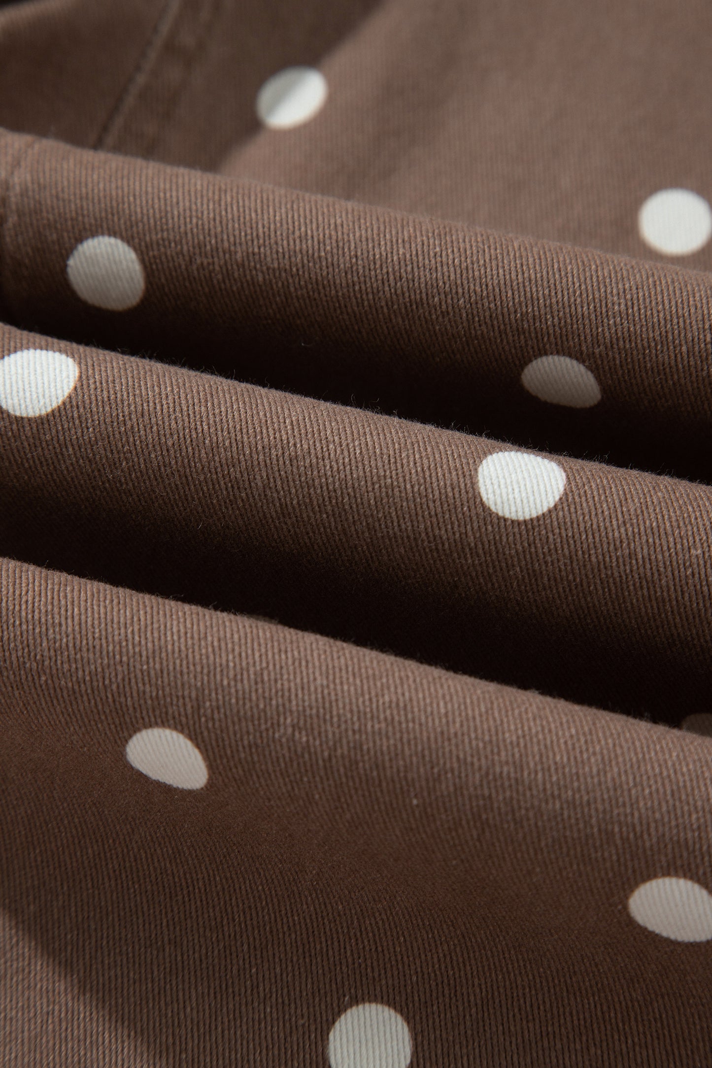 Peach Stand Polka Dot Barrel Jeans