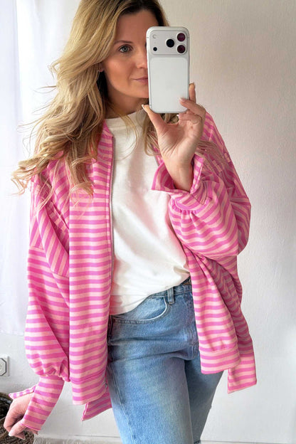 First Frost Stripe Zip Sweatshirt
