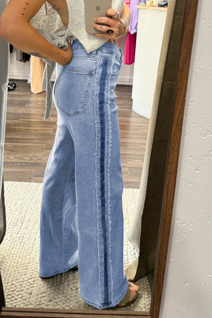 Backroad Frayed Stripe Jeans