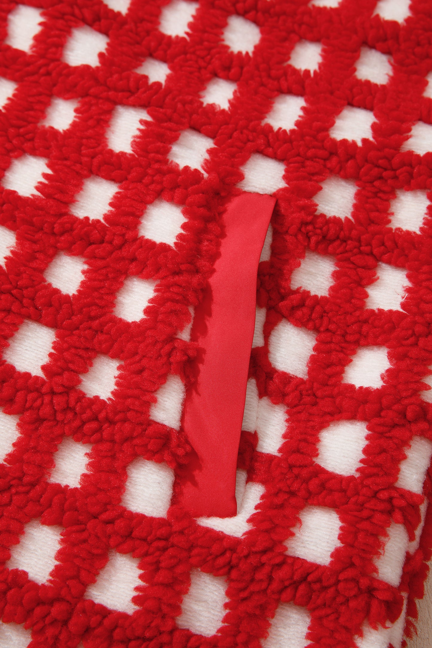 Red Pine Plaid Sherpa Jacket