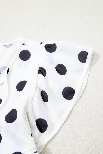 Sweet Spot Polka Dot Babydoll Blouse