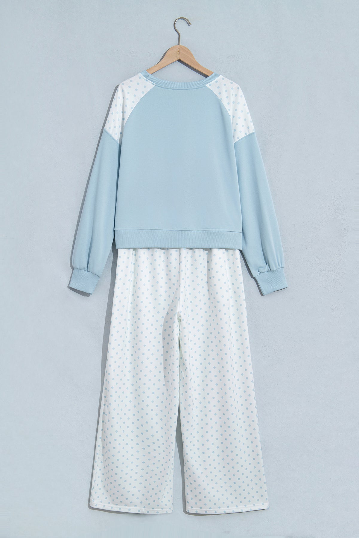 Polka Dot Colorblock Lounge Set