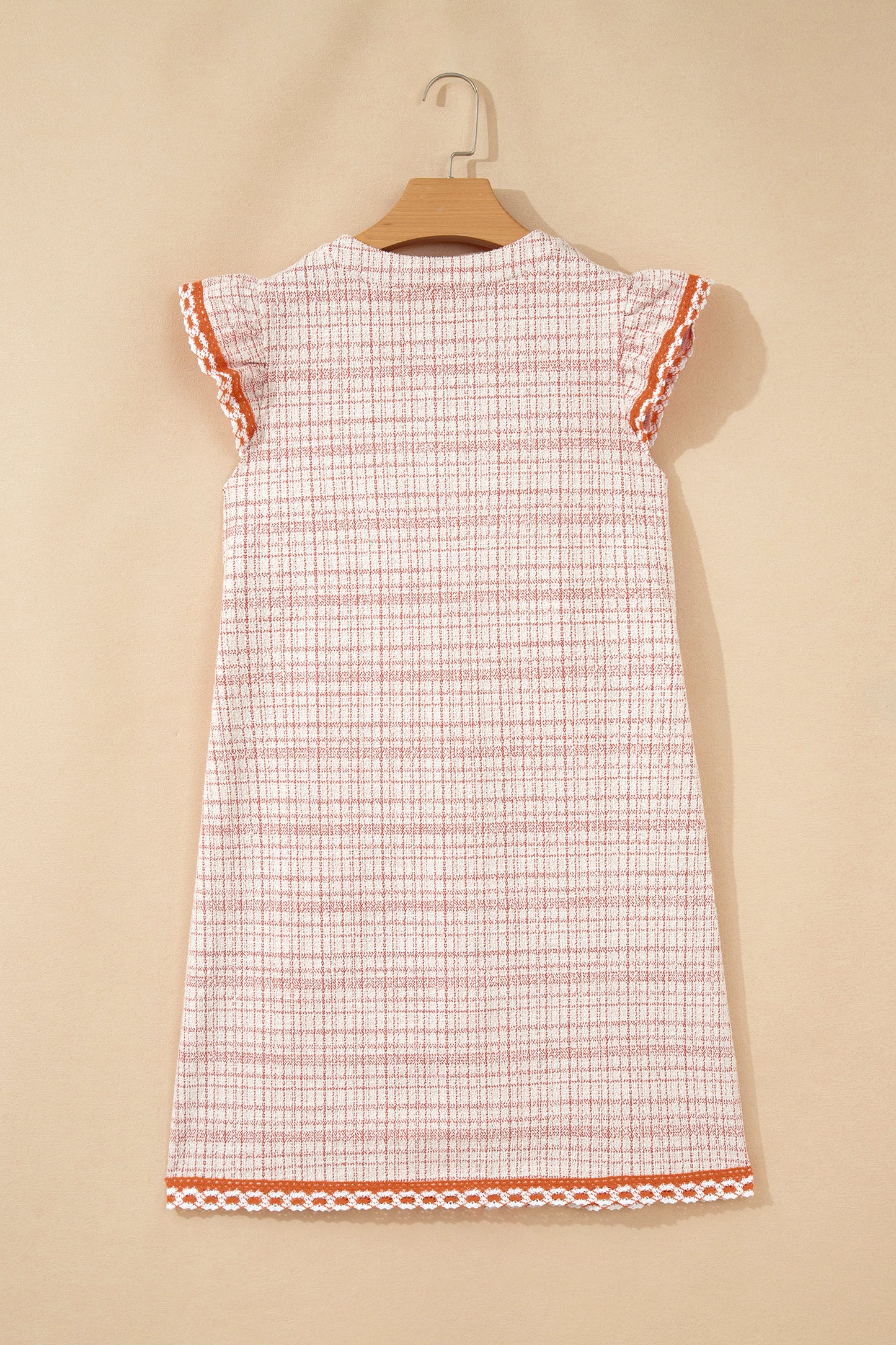 Summer Lace Jacquard Tassel Tie Dress