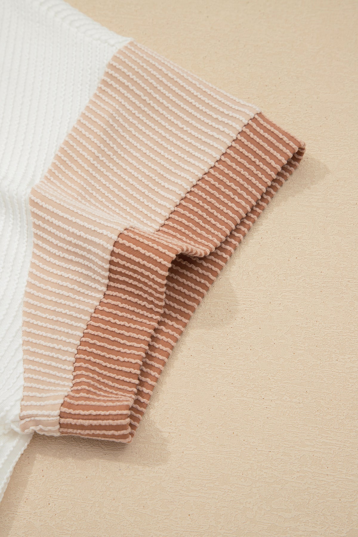 Apricot Bow Ribbed Tee