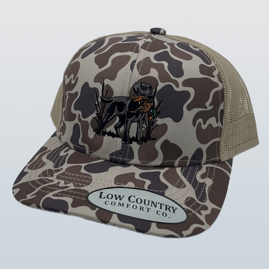 Lab Duck Brownn Old School Camo/Khaki Hat