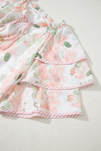 Meadow Floral Plus Size Tiered Dress