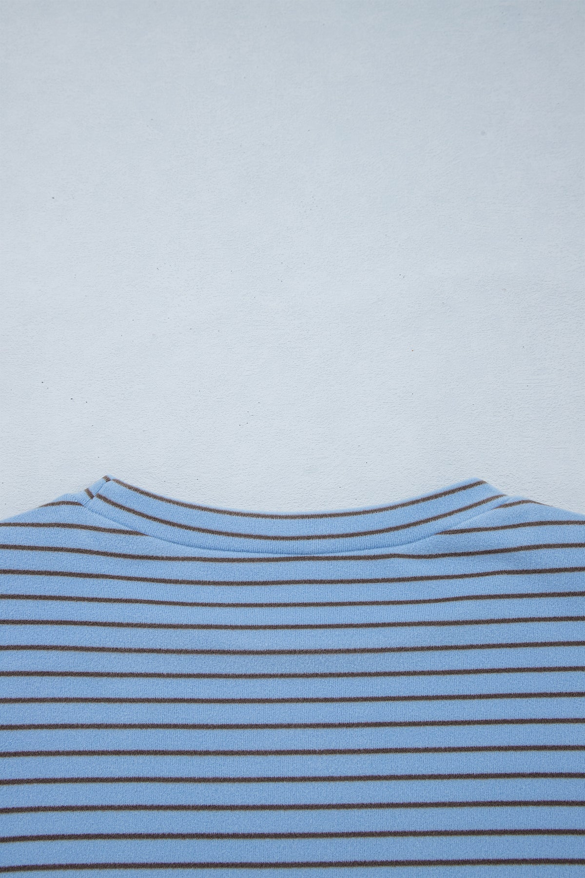 Striped Colorblock Crewneck Pullover