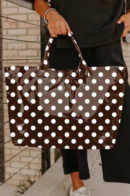 Field Day Polka Dot Vinyl Tote