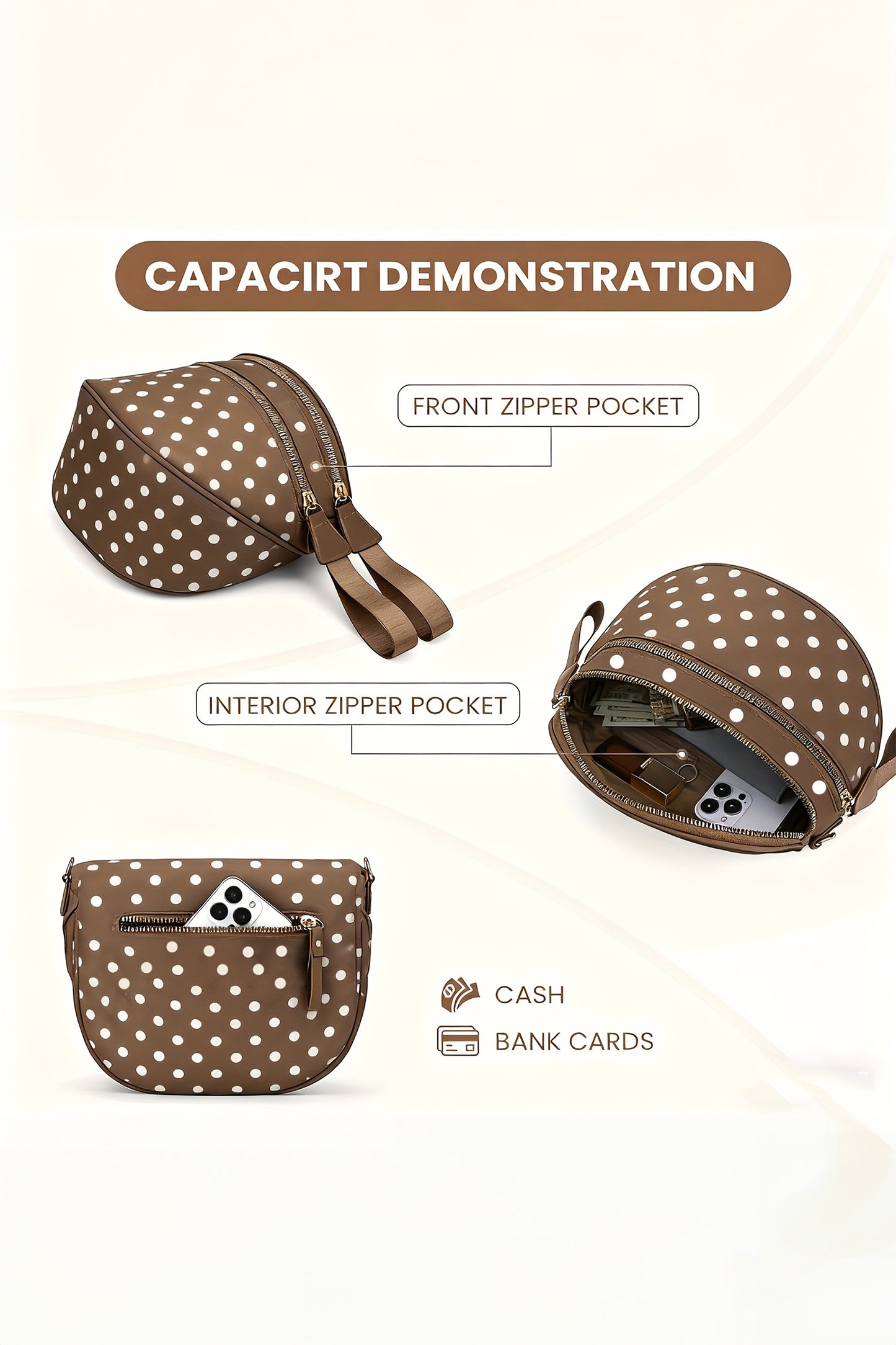 Field Day Camouflage Zip Crossbody Bag