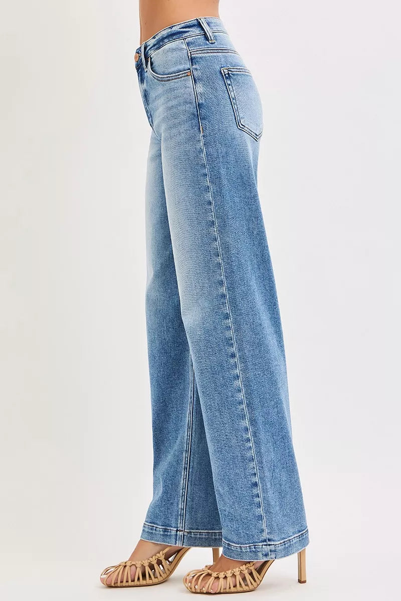 RISEN High Rise Wide Baggy Jeans