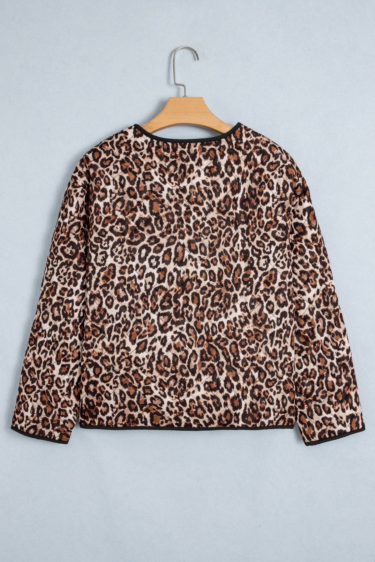 Leopard Quilted Button-Front Jacket — product image 3