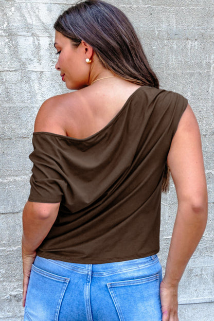 Sweet Talk Plus Size Asymmetric Blouse