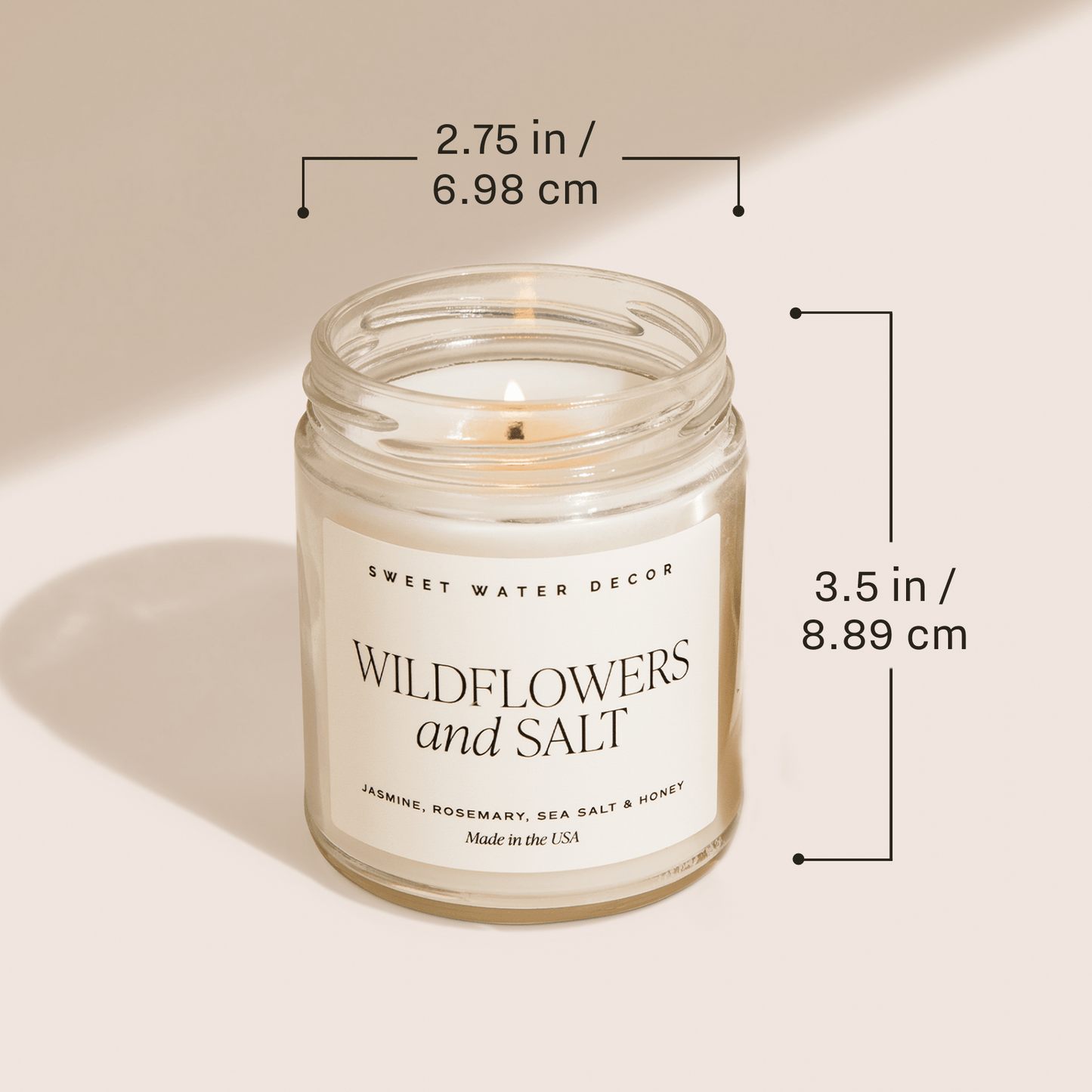 Mango and Coconut Soy Patterned Candle - Clear Jar - 9 oz
