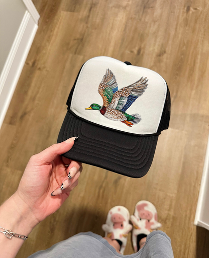 Rhinestone Mallard Trucker Hat