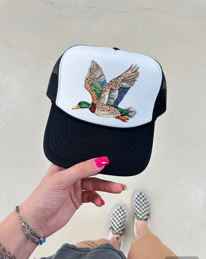 Rhinestone Mallard Trucker Hat