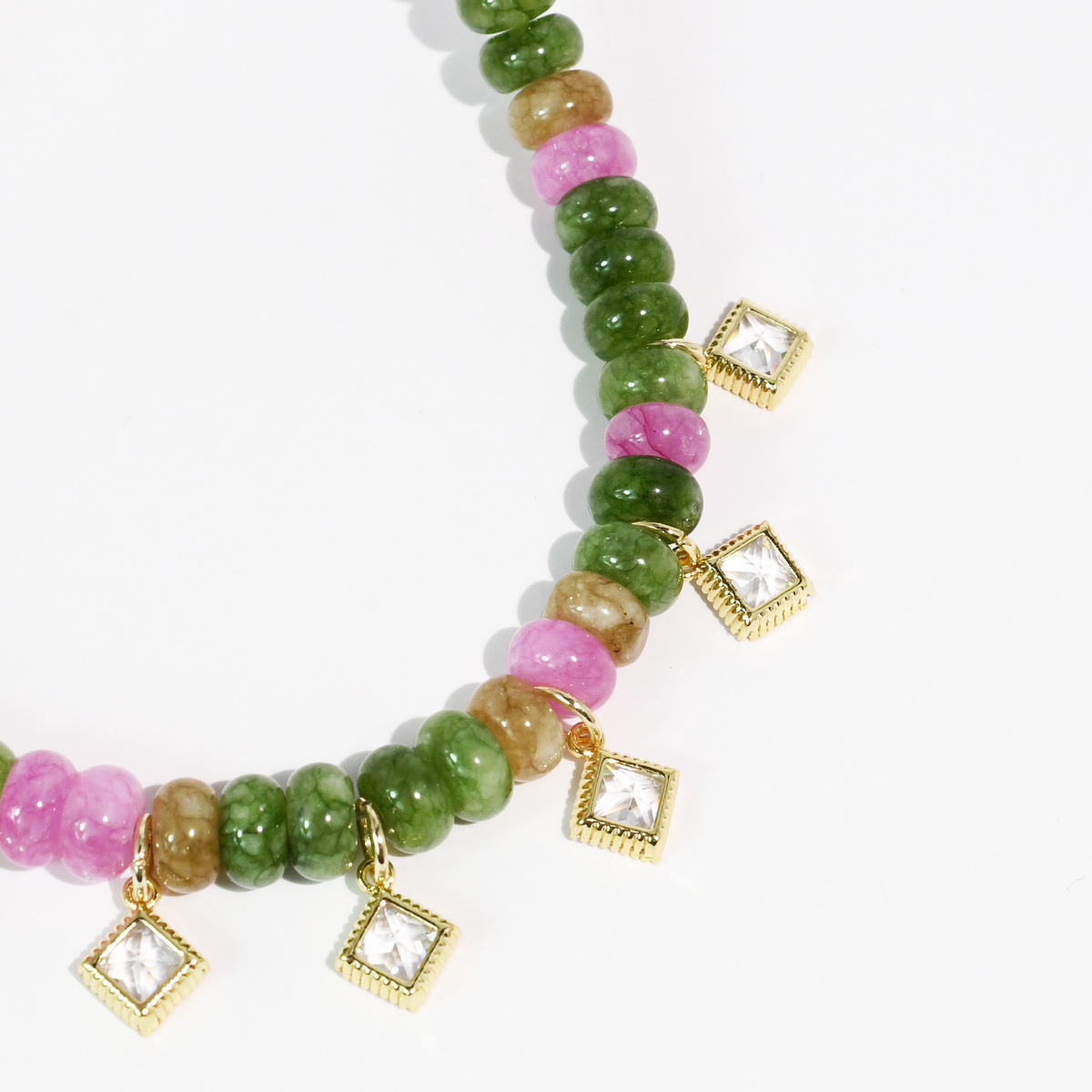 Candy Gem Charm Necklace