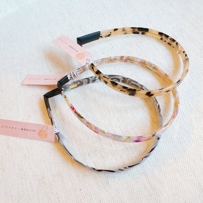 Classic Tortoise Slim And Sleek Headband