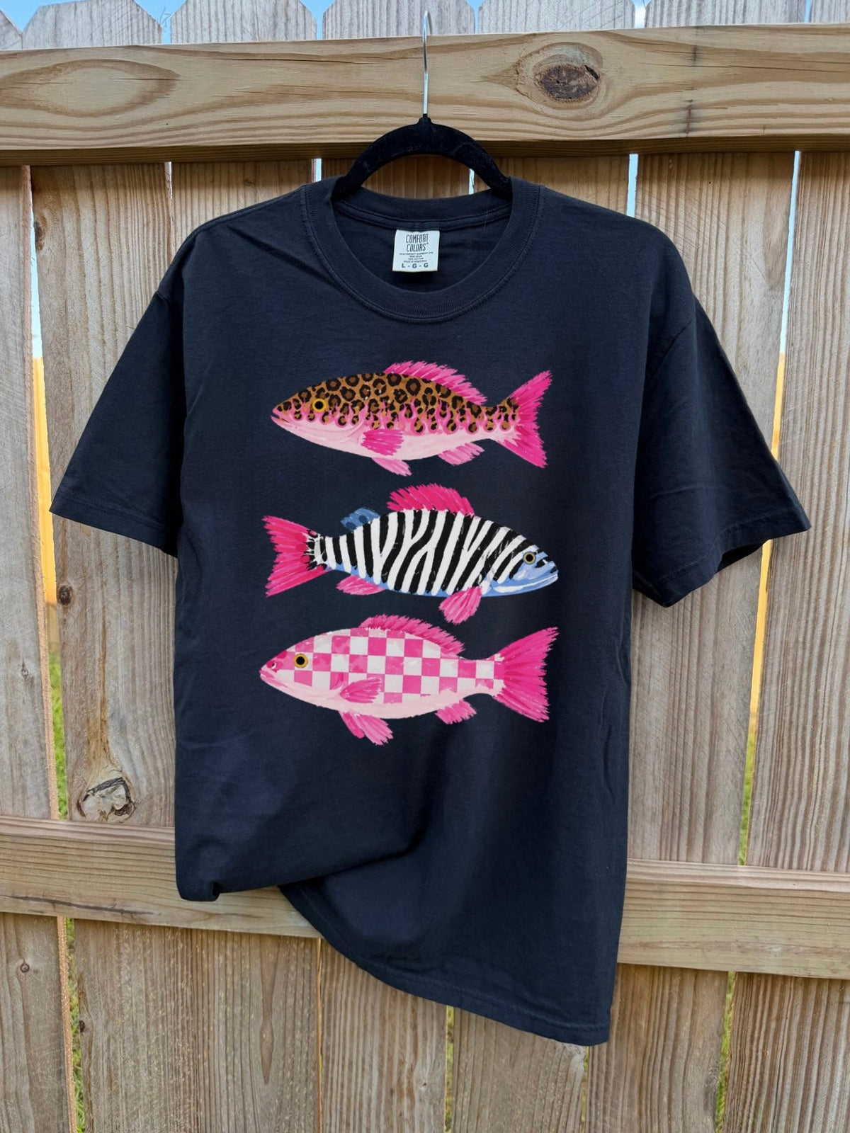Groovy Fish Comfort Colors Tee
